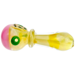 4.5" Color Dot & Face Accent Fume Maria Body Hand Pipe - Image 3