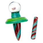 14 M 90° Color Ribbon w/ Opal Slurper Carb Cap & Pillar Banger Set - Image 3
