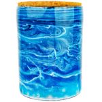 6" Mosaic Stash Jar w/ Cork Lid - Image 6