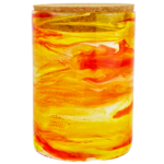 6" Mosaic Stash Jar w/ Cork Lid - Image 3