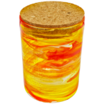 6" Mosaic Stash Jar w/ Cork Lid - Image 4