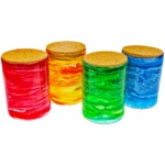6" Mosaic Stash Jar w/ Cork Lid - Image 7