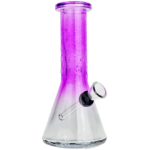 6" Gradient Soda Lime Beaker w/ Carb Bongs – 6 Pack Display - Image 2