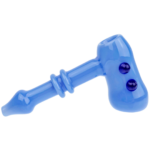 5" Solid Color Hammer Bubbler w/ Double Maria Neck - Image 2