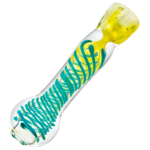3" Fume Twisted Cane Chillum - Image 2