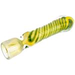 3" Fume Twisted Cane Chillum - Image 3
