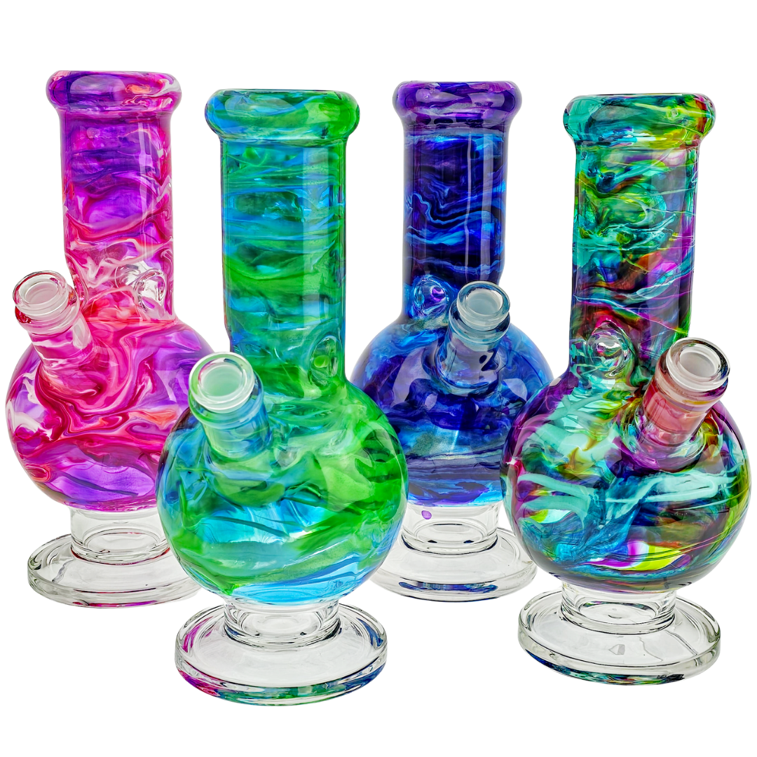 CUSP-10IN-VENBK Weed Bongs 10" Mosaic Venetian Beaker Hand Finished in USA - Image 1