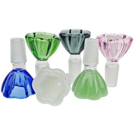 2.5" 14mm Color Flower Shaped Flower Bowl
