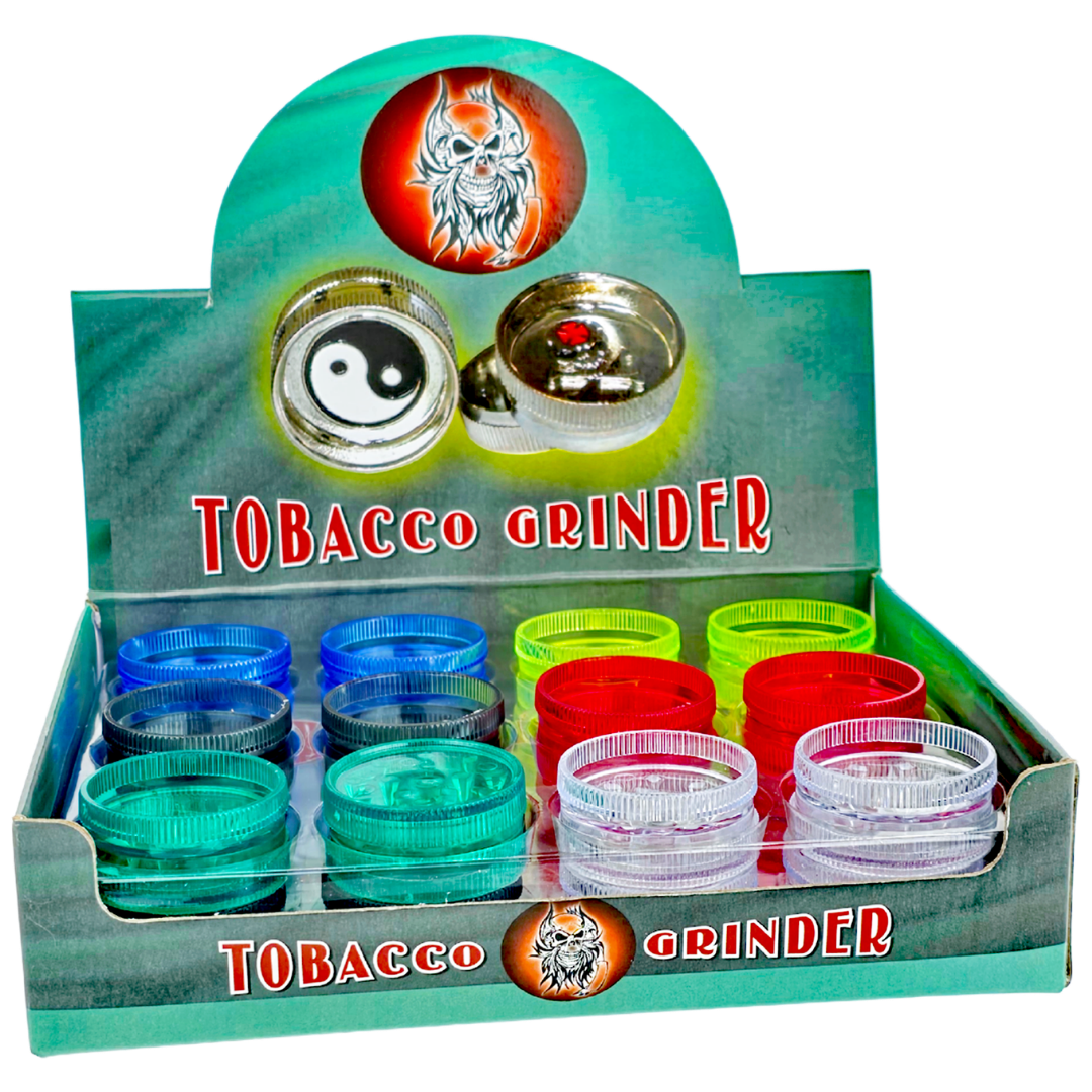 GD68-30 Grinders 1" Plastic Two Piece Magnetic Grinder - 24 Pack Display - Image 1