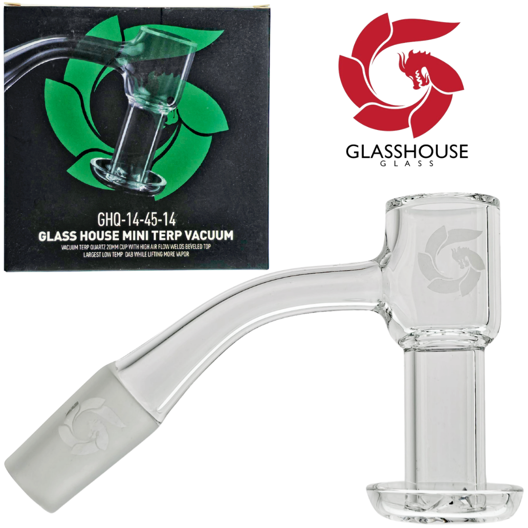 GHQ-14-45-14 Banger 14 M 45° Glass House Mini Terp Vacuum Banger (One Off) - Image 1