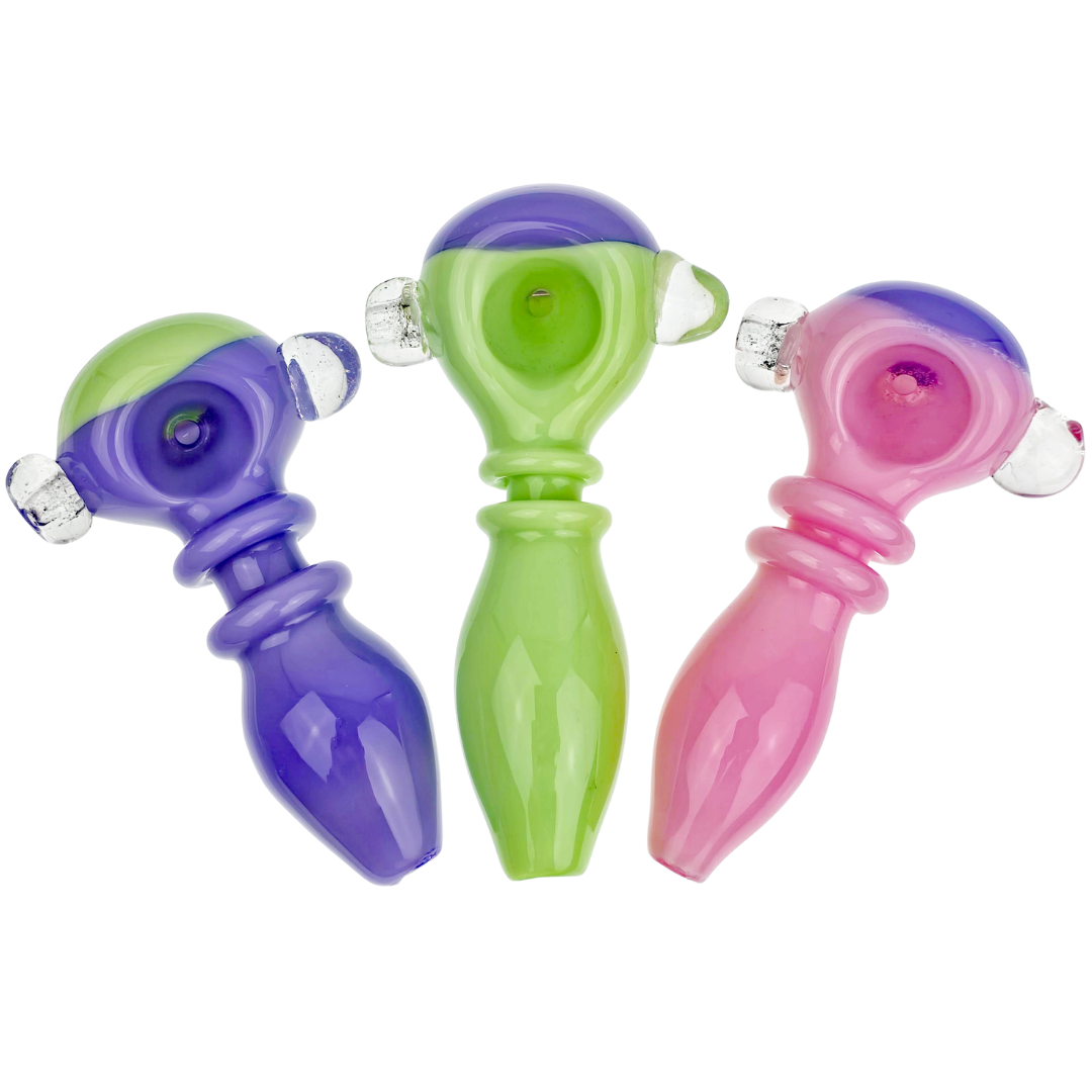 HP-313 Cannabis Pipes 4.5" Two-Tone Double Maria Hand Pipe - Image 1