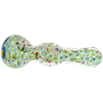 5" Rainbow Frit Square Body Hand Pipe - Image 4