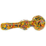 5" Rainbow Frit Square Body Hand Pipe - Image 3