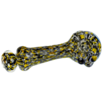4.5" Frit Maria & Flower Hand Pipe - Image 3