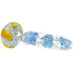 4.5" Frit & Clear Hand Pipe - Image 3