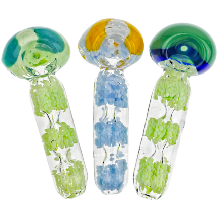 4.5" Frit & Clear Hand Pipe