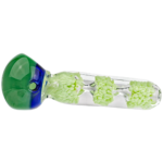 4.5" Frit & Clear Hand Pipe - Image 2