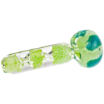 4.5" Frit & Clear Hand Pipe - Image 4