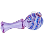 4.5" Purple & Color Cane Hand Pipe - Image 2