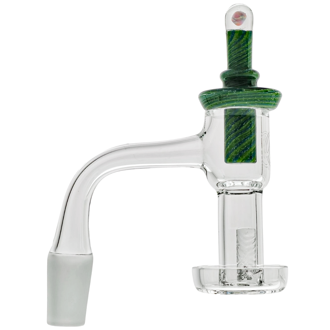 MK-Q9-1490 Opal Set Quartz Terp Slurper 14 M 90° Monark Full Weld Terp Slurper Banger Set (One Off) - Image 1