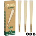 OCB Bamboo King Cones  - 3 Count / 24 Packs - Image 2