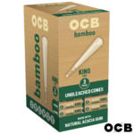 OCB Bamboo King Cones  - 3 Count / 24 Packs - Image 5