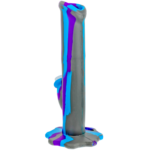 10" Silicone Suction Lighter Straight Bong - Image 4
