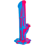 10" Silicone Suction Lighter Straight Bong - Image 6