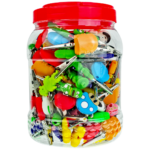 Silicone & Stainless Steel Roach Clips - 150ct Jar - Image 11