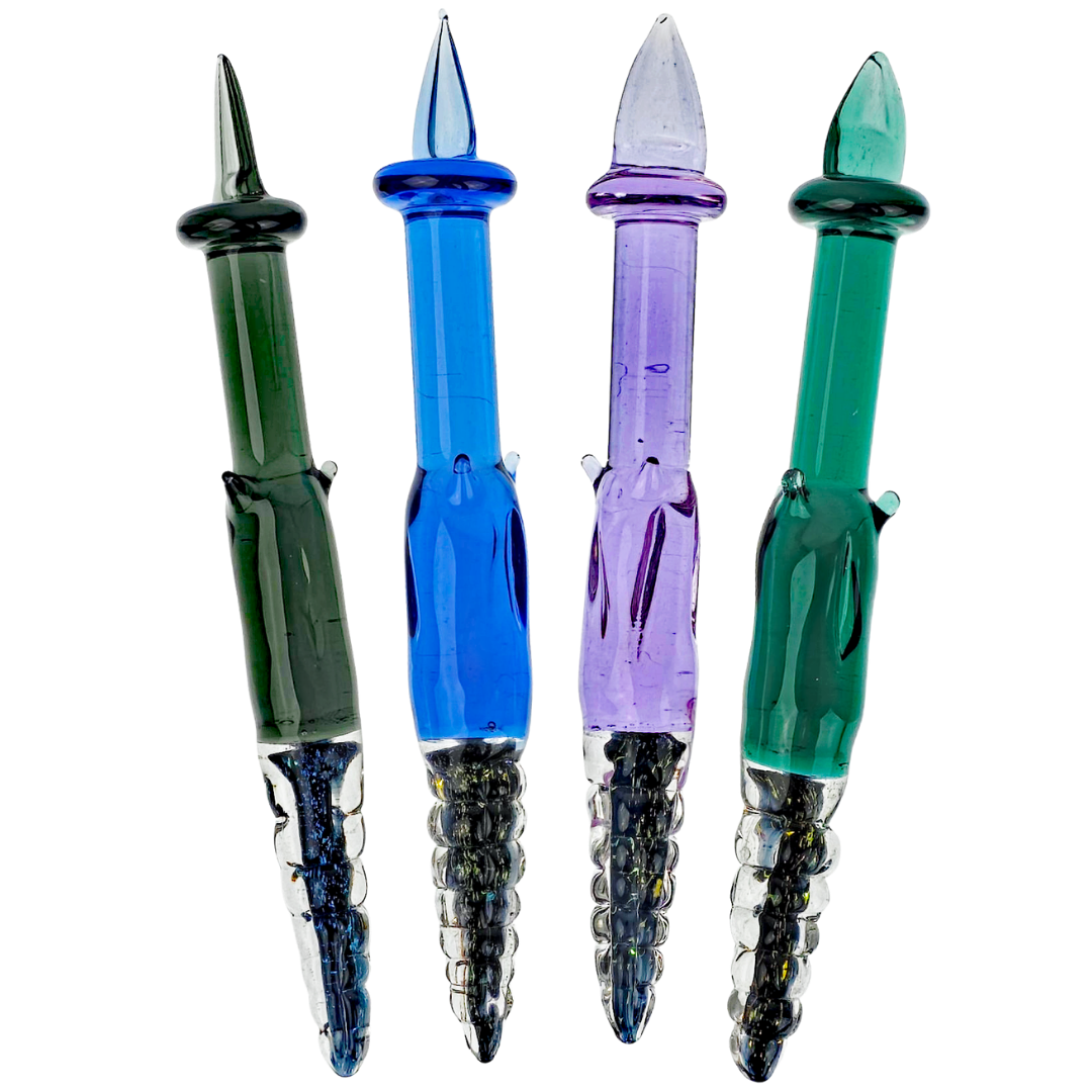A75196 WEED DAB TOOL 4" Glass Dichro Sword Dab Tool - Image 1