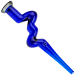 6.5" Glass Zig Zag Nectar Straw - Image 2