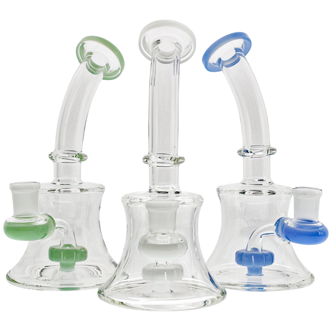 CGB-460 WEED RIGS 7.5" Maria Color Accent Showerhead Rig - Image 1