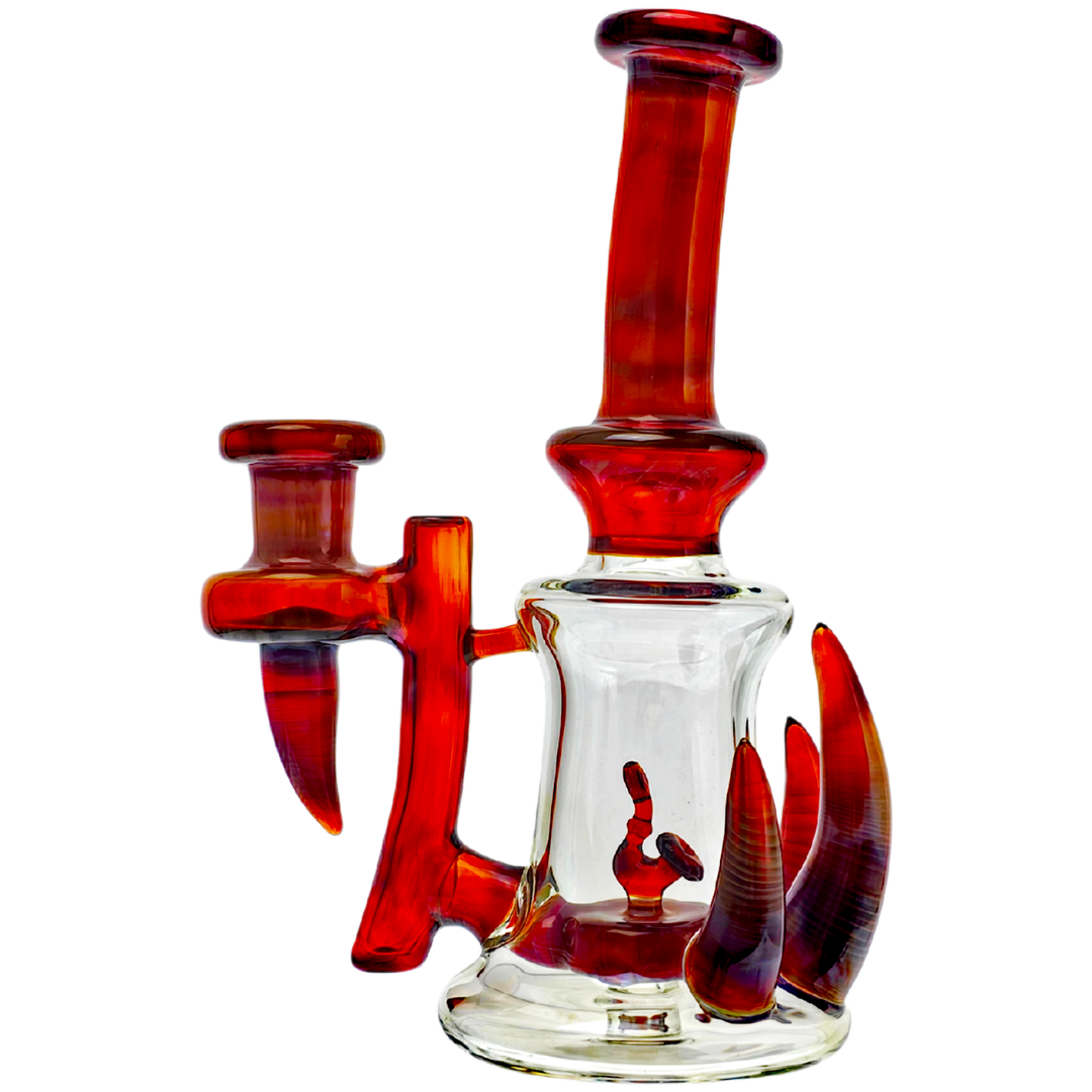 DOHNJOE-SERENDIPITY CANNABIS RIG Dohn Joe Horned Rig w/ Sherlock Perc - Serendipity - Image 1