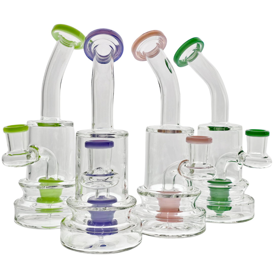 DR-2022 DAB RIGS 7.5" Color Accent Showerhead Cake Rig - Image 1