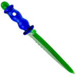 5" Glass Hunting Knife Dab Tool - Image 5