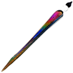 5.5" Glass Dichro Candle Dab Tool - Image 3