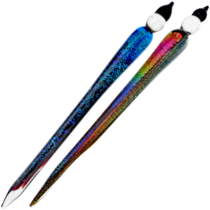 5.5" Glass Dichro Candle Dab Tool