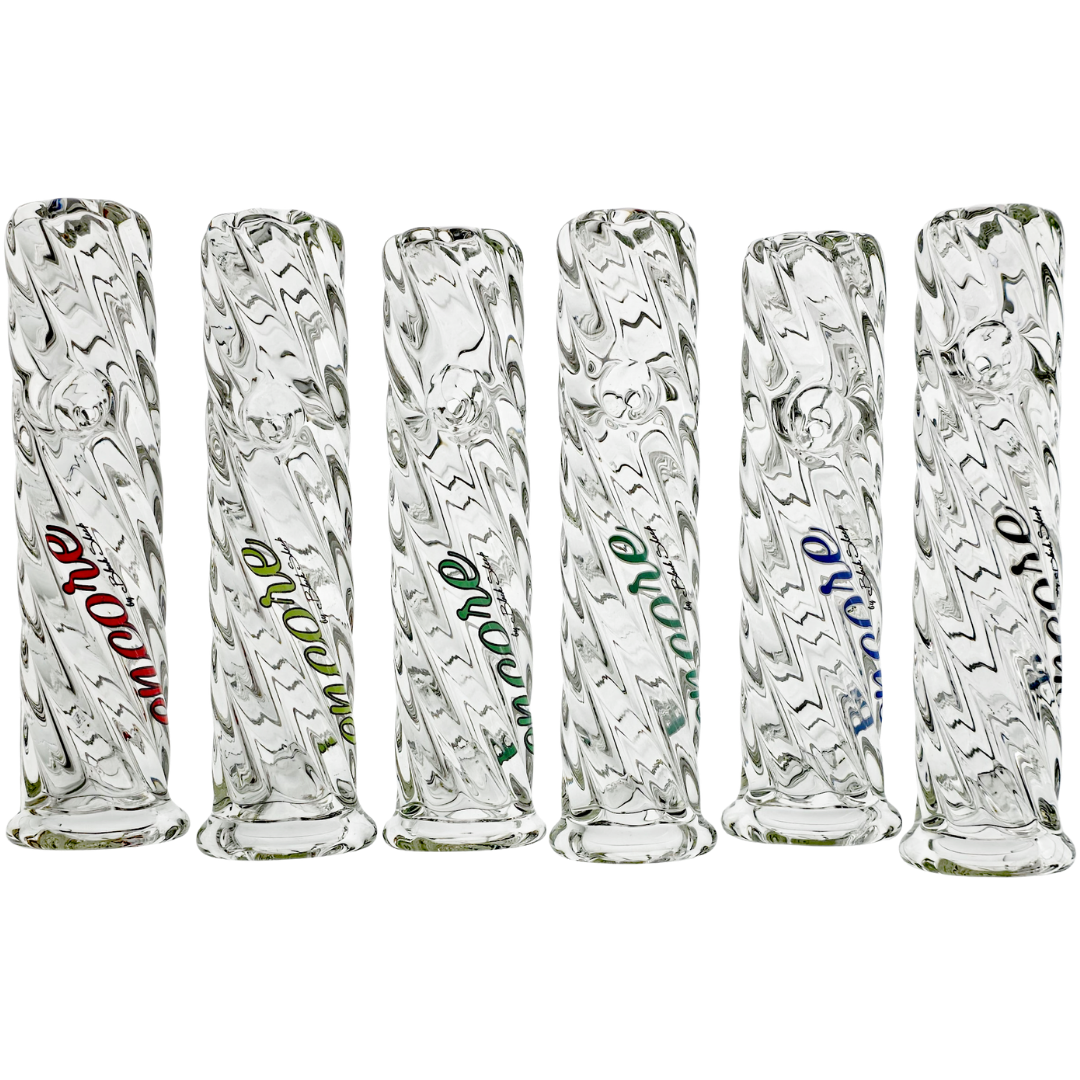 EC-H14 PIPES 5.5" Encore Clear Twisted Steamroller - Image 1