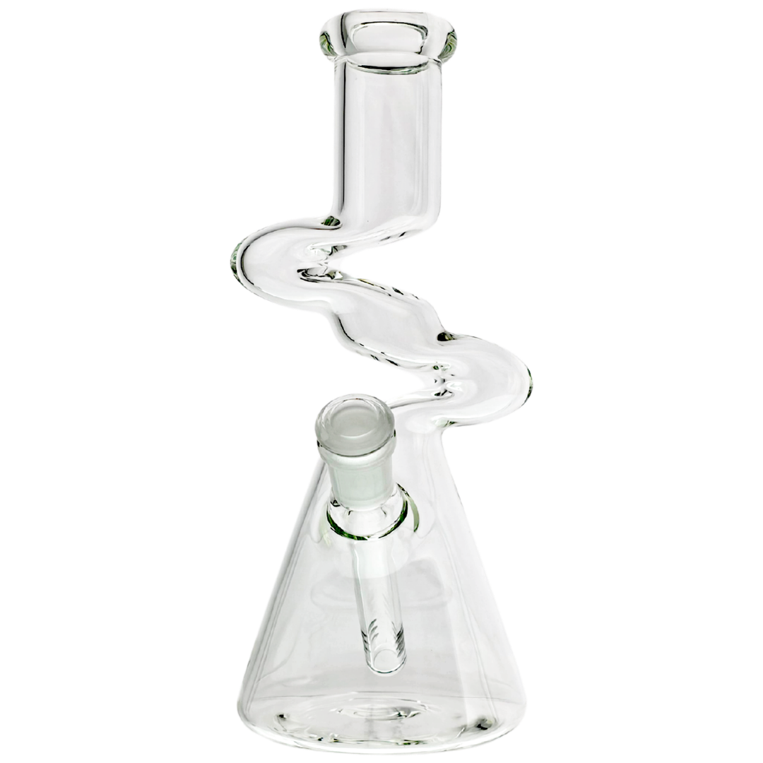 FGP5303-CLEAR CANNABIS BONG2 10" Clear Zong - Image 1