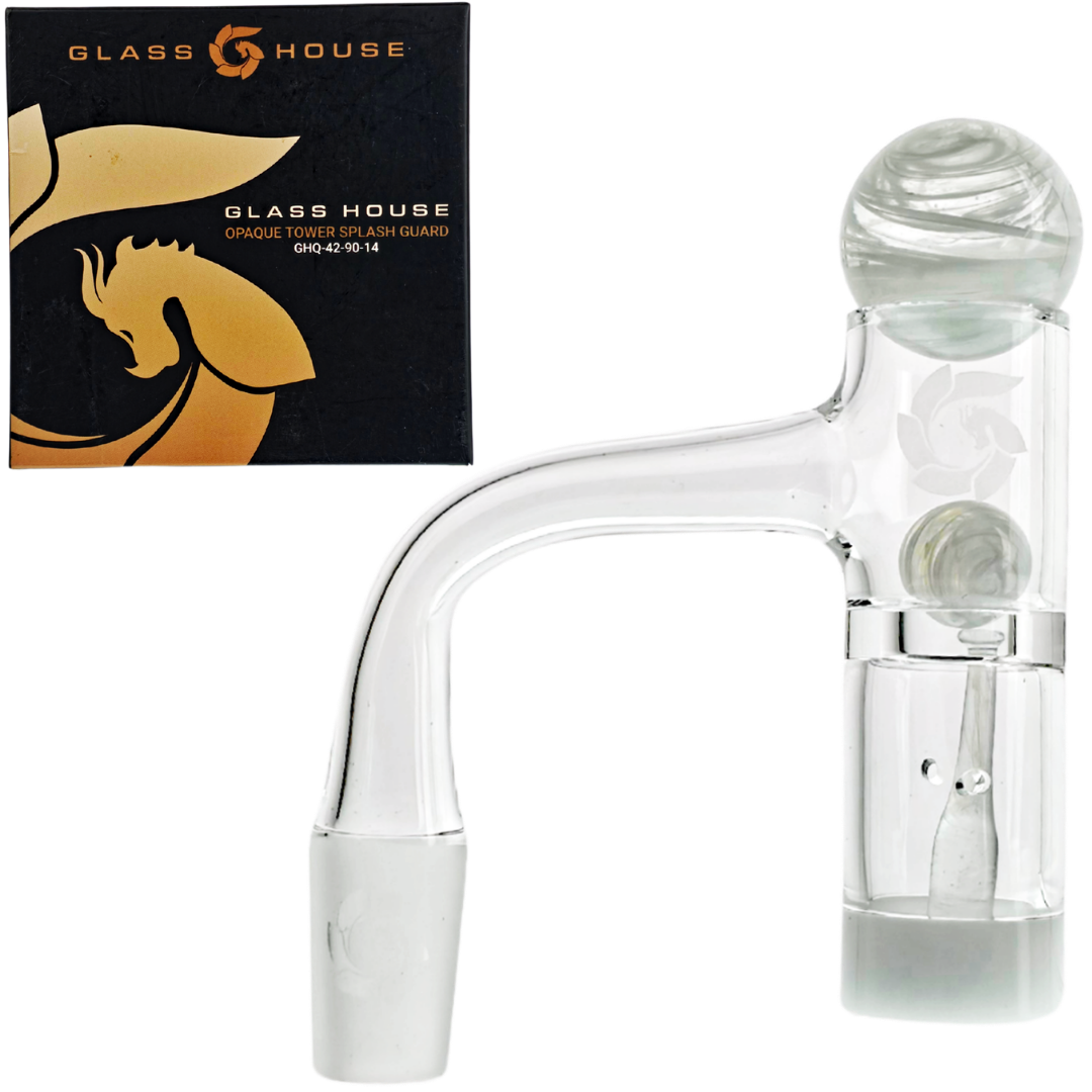 GHQ-42-90-14 GLASS HOUSE BANGER 14 M 90° Glass House Opaque Tower Splash Guard (One Off) - Image 1
