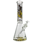 14" Wormhole Animal Graphic Thick Base Beaker - Image 2