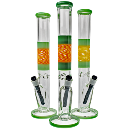 17" Color Accent Wigwag Straight w/ Black Downstem