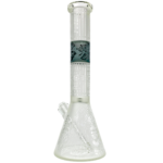 15" 3G Deep Etch Rose & Cross Beaker - Image 2