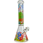 14" Wormhole Trippy Graphic Beaker - Image 2