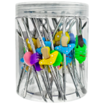 5" Silicone & Stainless Steel Dab Tools - 30ct Jar - Image 8