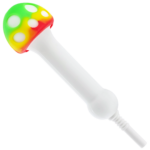 4" Silicone Mushroom Nectar Straw - Image 3