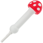 4" Silicone Mushroom Nectar Straw - Image 2