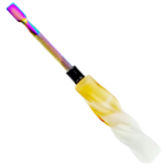 5" Iridescent Stainless Twisted Handle Dab Tool - Image 2