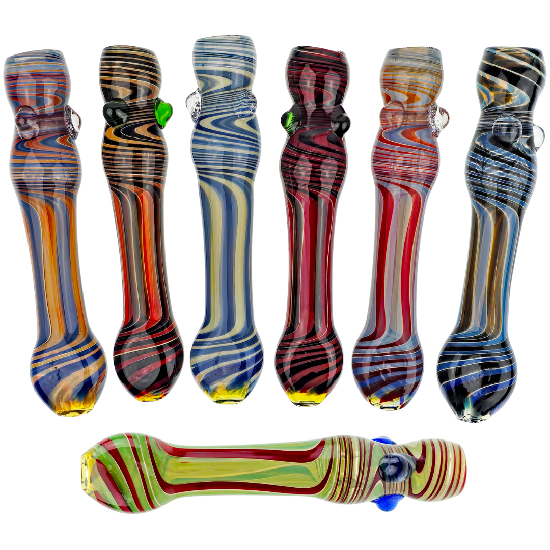 WYN-95 ZICZAK CHILLUMS 4" Color Spiral Chillum - Image 1