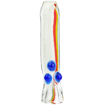 3.5" Rasta Glow Chillum - Image 2